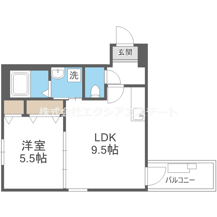フジパレス帝塚山Ⅱ番館の間取り
