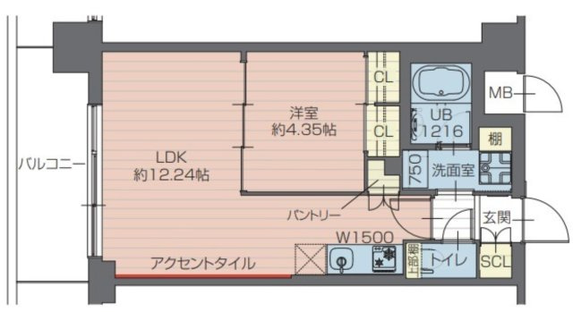 プレジオ川口ASIANの間取り