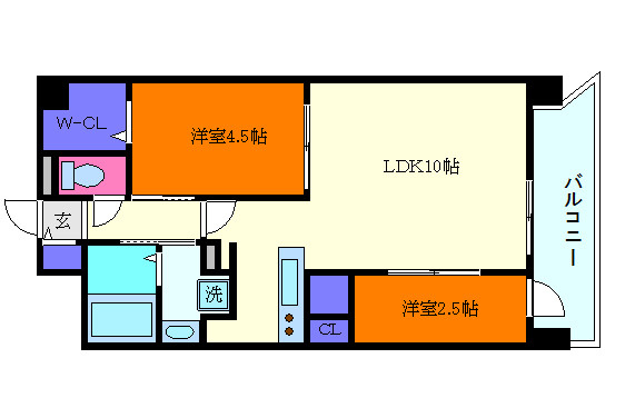THE SENSE RESIDENCE 甲南山手の間取り