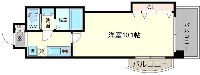 ラグゼ天王寺の間取り