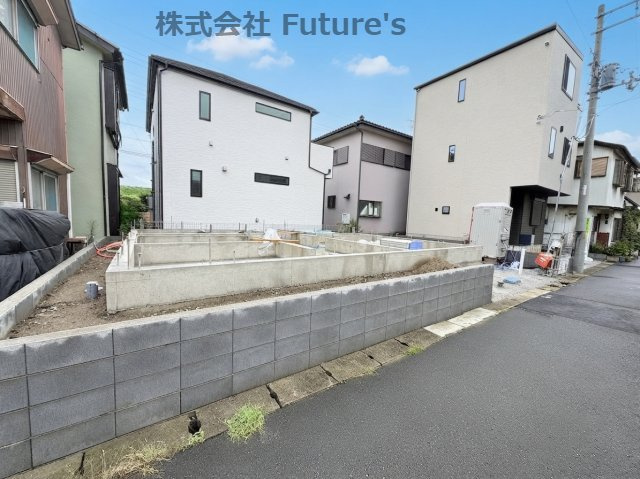 三郷市東町　新築戸建　全1棟の外観|現地の写真になります。