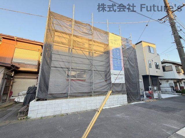 三郷市東町　新築戸建　全1棟の外観|現地の写真になります。