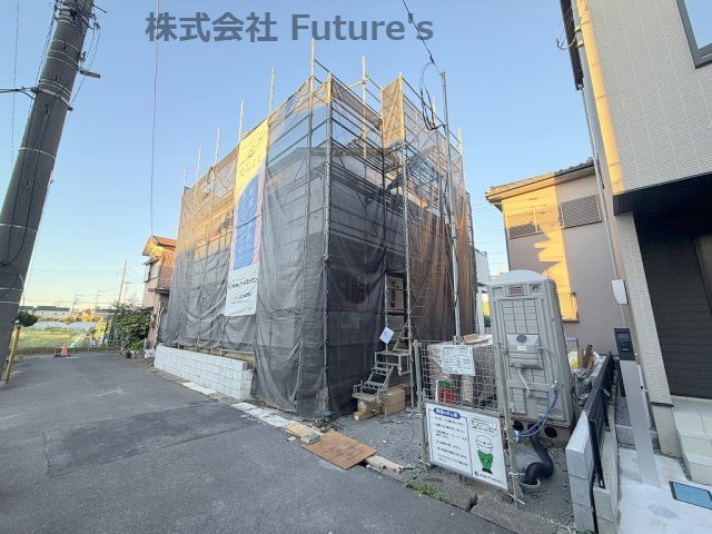 三郷市東町　新築戸建　全1棟の外観|現地の写真になります。