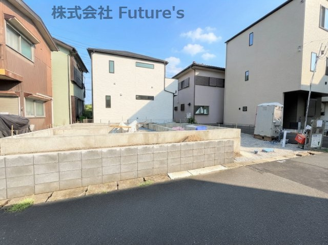 三郷市東町　新築戸建　全1棟の外観|現地の写真になります。