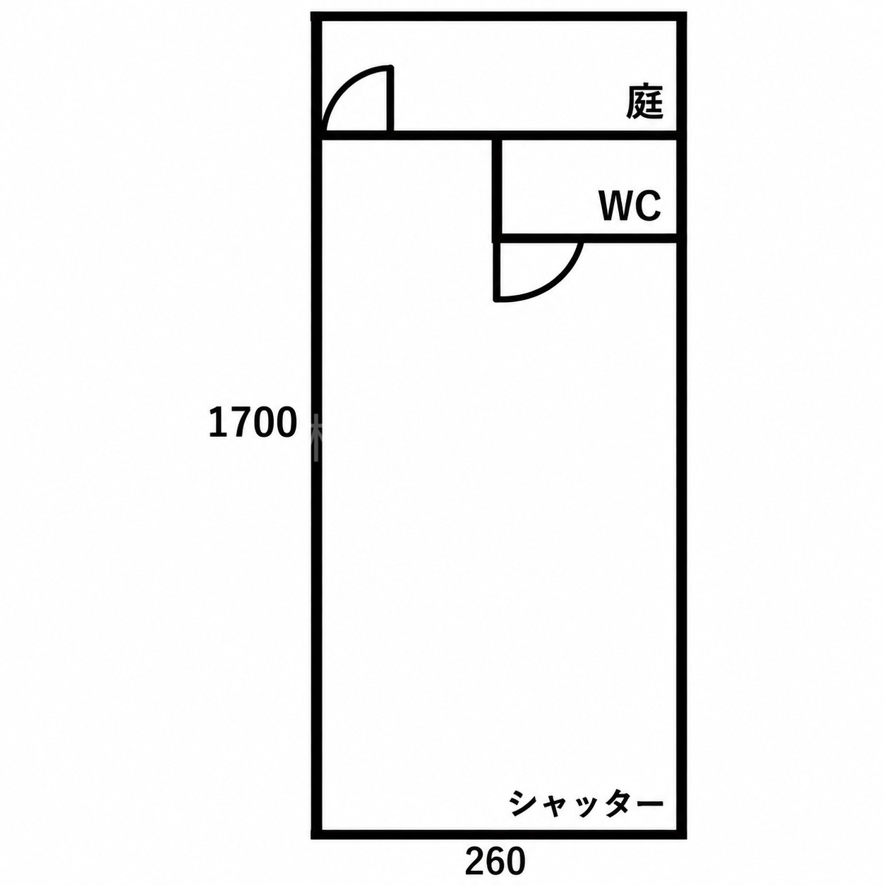 日本橋東3丁目店舗の間取り