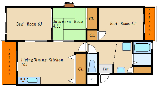 ランベール池北の間取り
