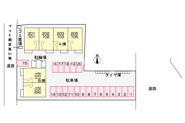 翔タイムⅠの区画図