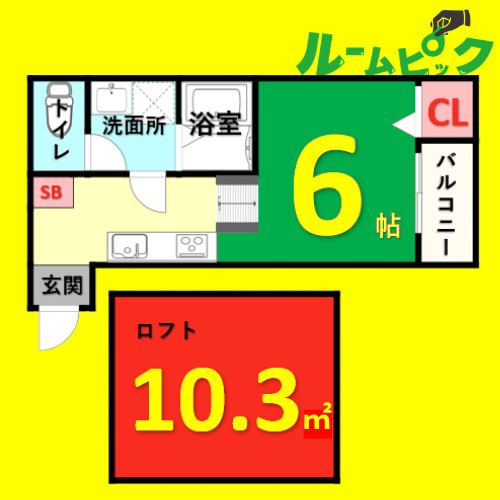 IMPERIAL中村　名古屋市賃貸　仲介手数料無料の間取り