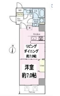 ＦＲＥＲＥ　ＣＯＵＲＴ錦糸公園　　フレールコート錦糸公園の間取り