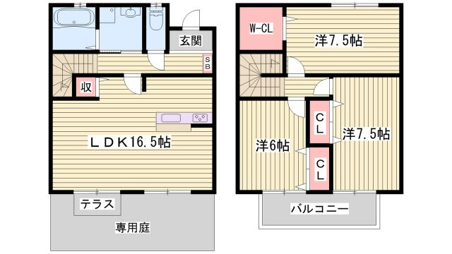 ローズコート今宿の間取り