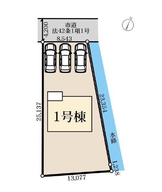 第2常総市東野原　新築戸建の区画図