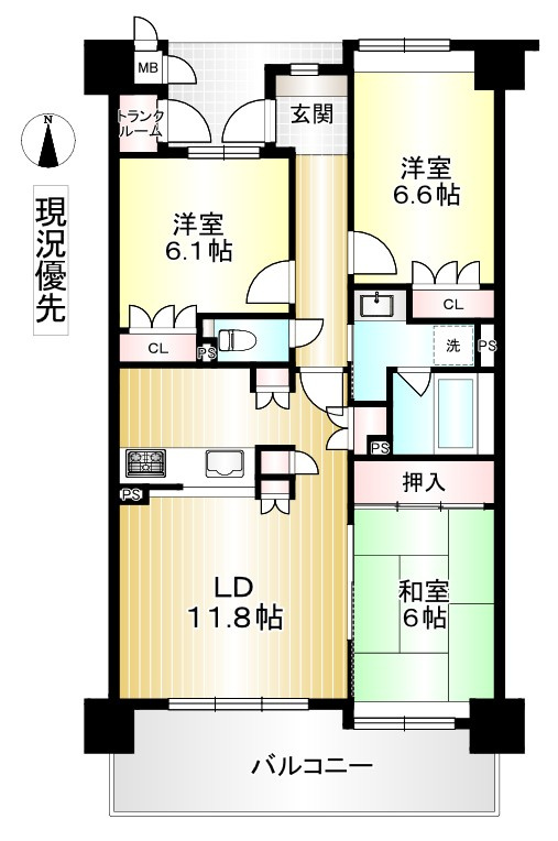 サーパス高田の間取り