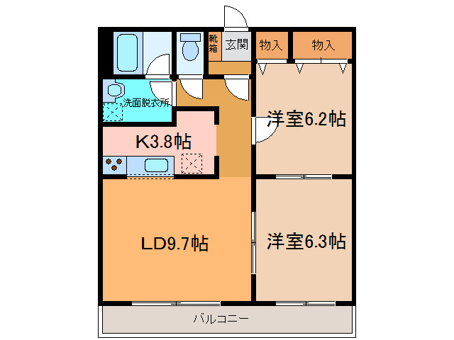 グリーンオークマンションの間取り