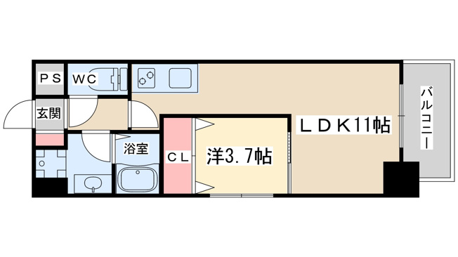 【間取り】 | エクレレメディコ天六