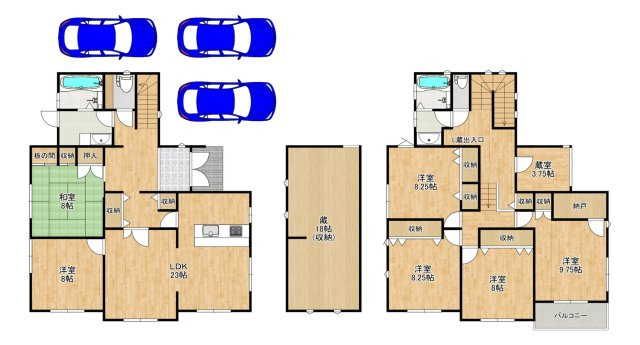 野尻町　中古一戸建の間取り|ミサワホーム施工のお洒落なお家！蔵がありますよ♪資料請求だけでもお気軽にお問い合わせ下さいませ！