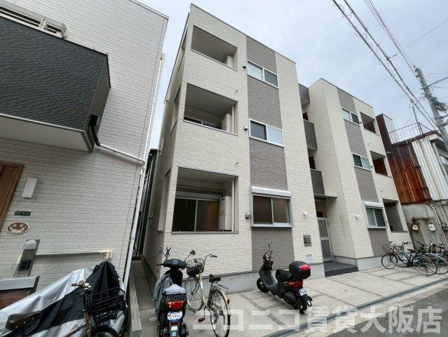 大阪市此花区朝日２丁目のアパートの外観