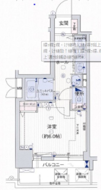 プレサンス心斎橋モデルノの間取り