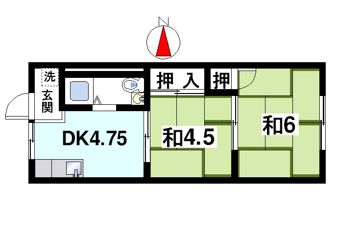 啓明パンションの間取り
