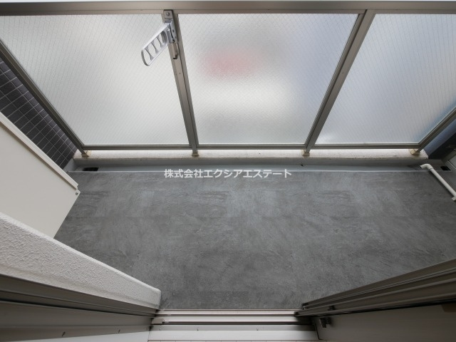 エグゼ天王寺Ⅱのバルコニー