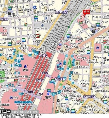 パレステュディオ池袋駅前の地図