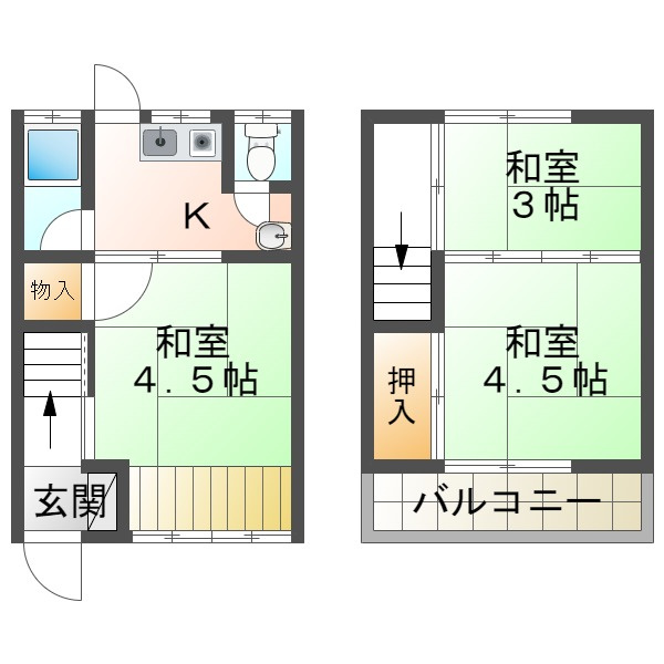 山手4丁目テラスの間取り