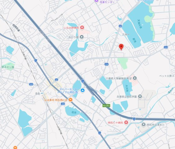 加古郡稲美町六分一　中古戸建の地図