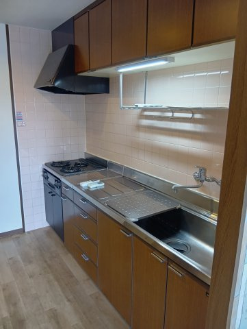 練馬区南大泉５丁目の賃貸マンションのキッチン|システムキッチンで収納もたっぷり！