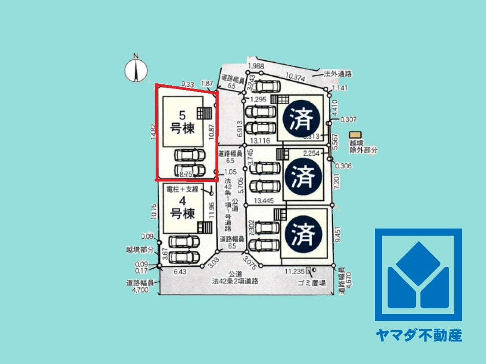 京田辺市草内穴口　第6の区画図