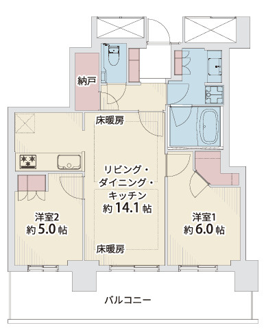 プラウドタワー練馬の間取り