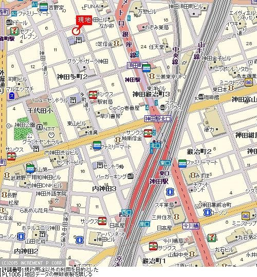 ブライズ神田の地図