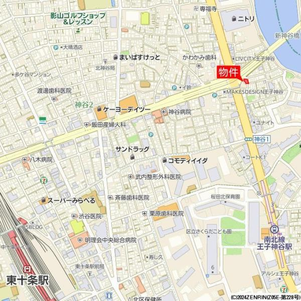 シャロン神谷陸橋の地図