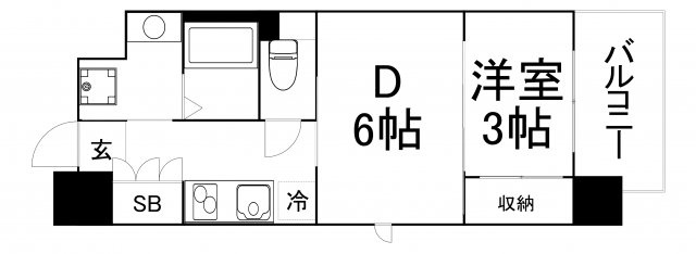 【間取り】 | リビオメゾン西天満