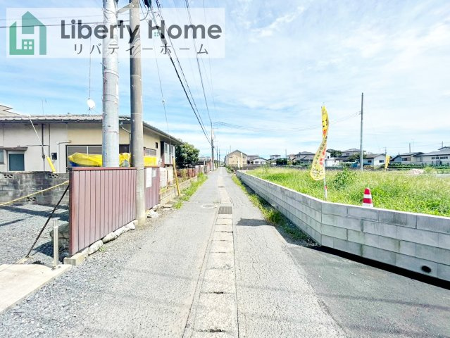 ひたちなか市津田第3　3号棟　新築戸建の前面道路含む現地写真