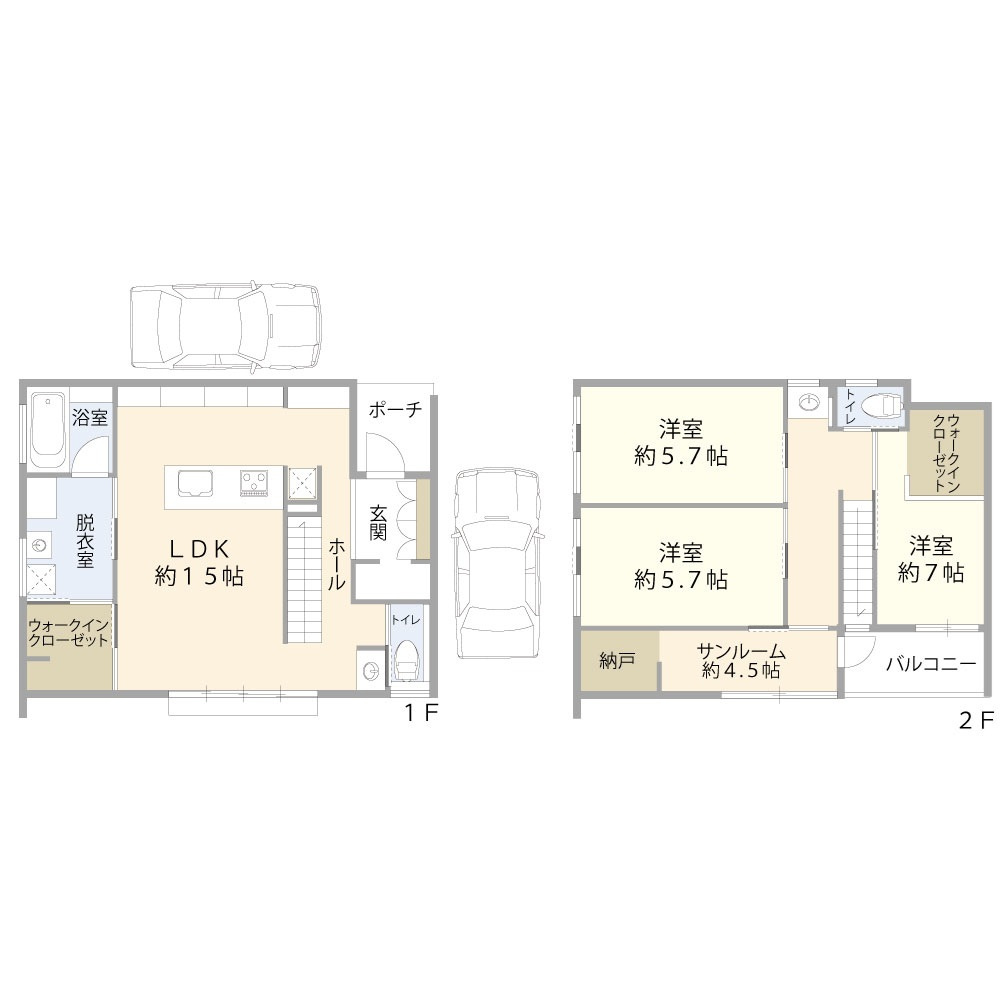 明石市大久保町西島　中古戸建の間取り|3LDKです。