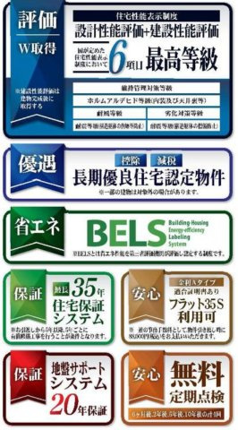 流山市東深井新築戸建【東深井小学校：10分】の構造・工法・仕様|各種税制優遇ある長期優良住宅認定物件・BELS省エネ認定