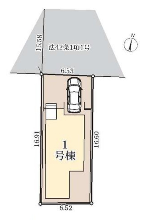 流山市東深井新築戸建【東深井小学校：10分】の区画図|区画配置図