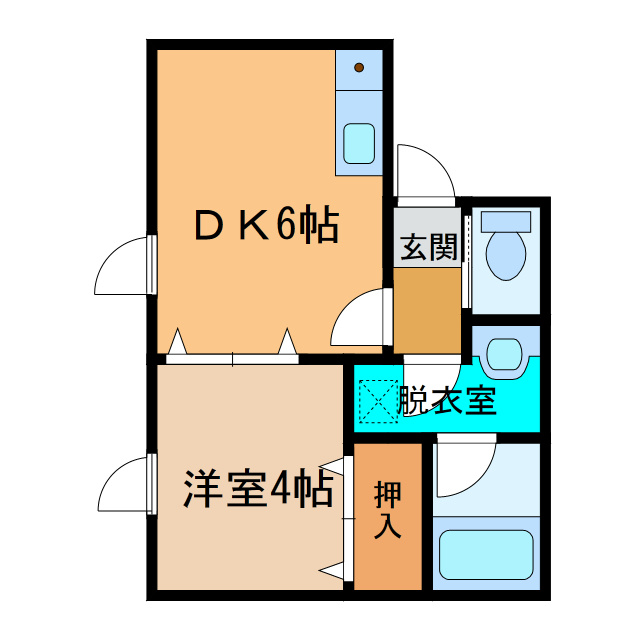 ケイホクハイツBの間取り