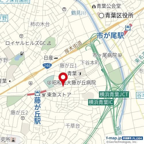 ラ・シード横浜藤が丘の地図