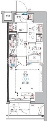 クレヴィスタ品川西大井Ⅱの間取り