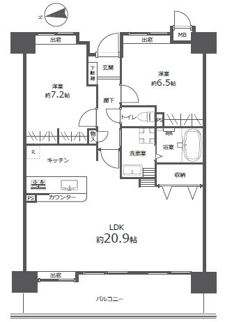 Jcity宇品御幸の間取り