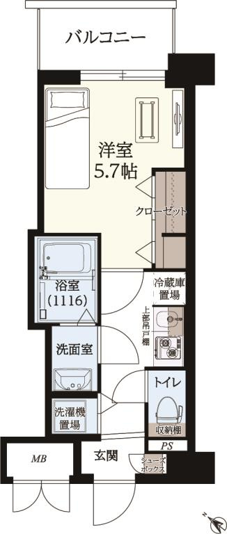 ギャラクシー南福岡駅前の間取り