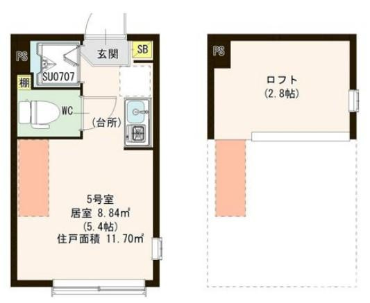 豊島区南大塚１丁目のアパートの間取り