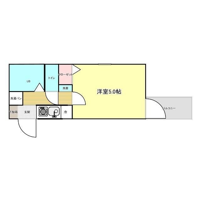 ＷｅｓｔＬａｇｏｏｎ霞ヶ丘の間取り