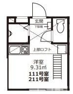 品川区戸越１丁目のアパートの間取り