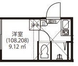 世田谷区深沢６丁目のアパートの間取り