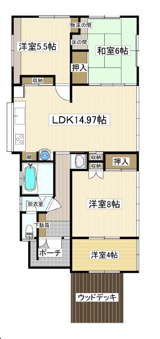 平塚市撫子原　平屋中古戸建