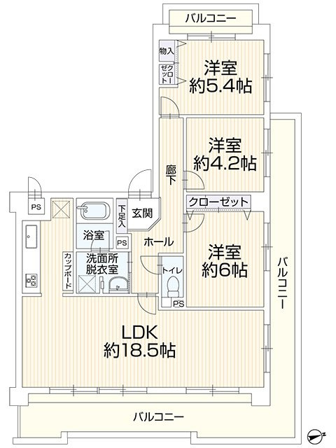 ユニーブル鹿山の間取り|間取図　※図面と現況が異なる場合は現況優先といたします。