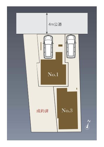 【区画図】 | 豊島区北大塚３丁目　新築戸建て　３号棟 | 大塚駅徒歩8分の好立地に全3棟の新築戸建てが誕生です