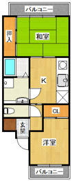マンションエウォールの間取り