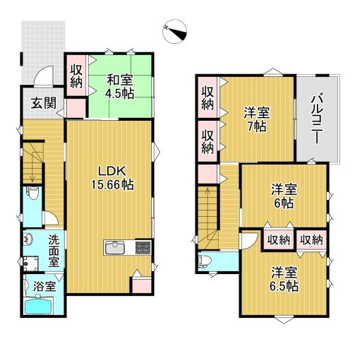 アイダ設計　筑後市前津の間取り